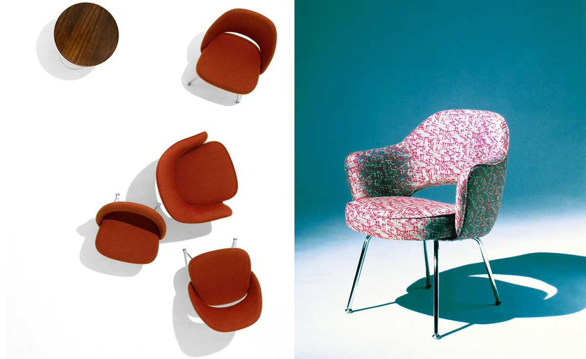 saarinen executive arm chair with metal legs