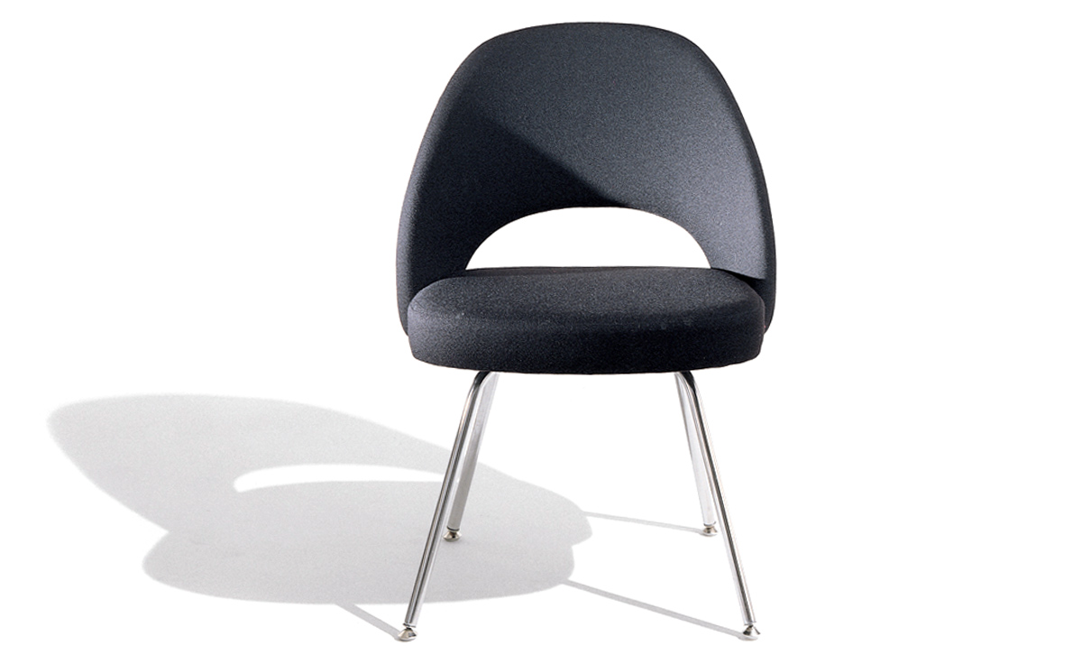saarinen executive side chair with metal legs