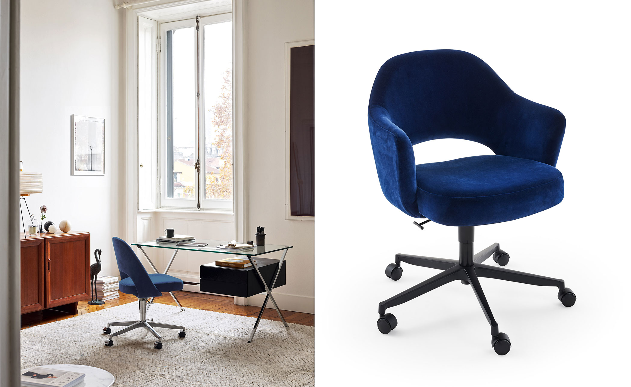saarinen executive swivel arm chair