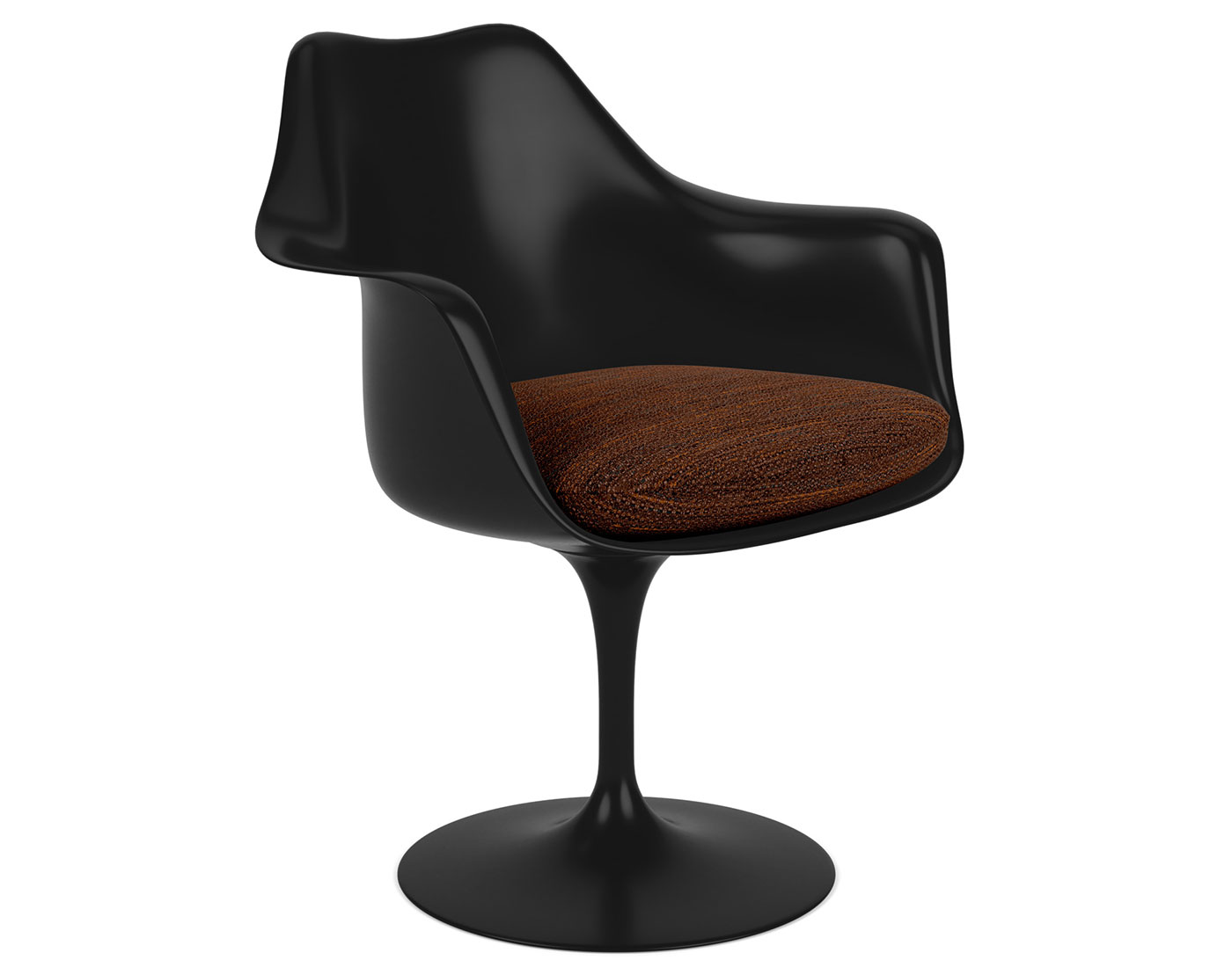 saarinen black tulip arm chair