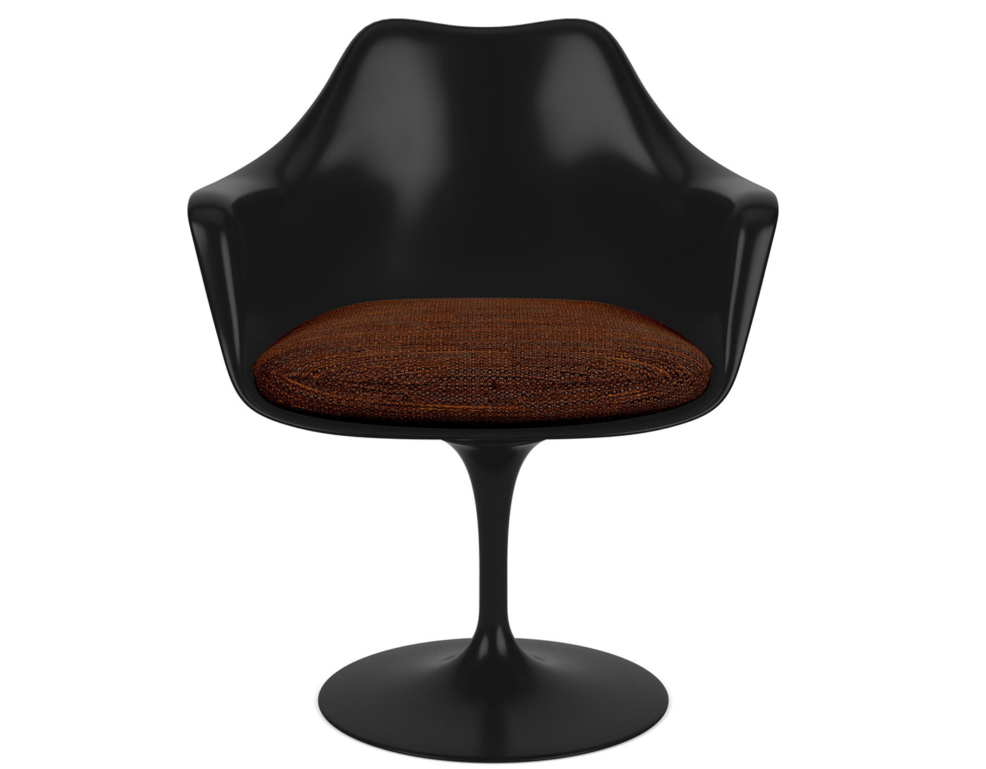 saarinen black tulip arm chair