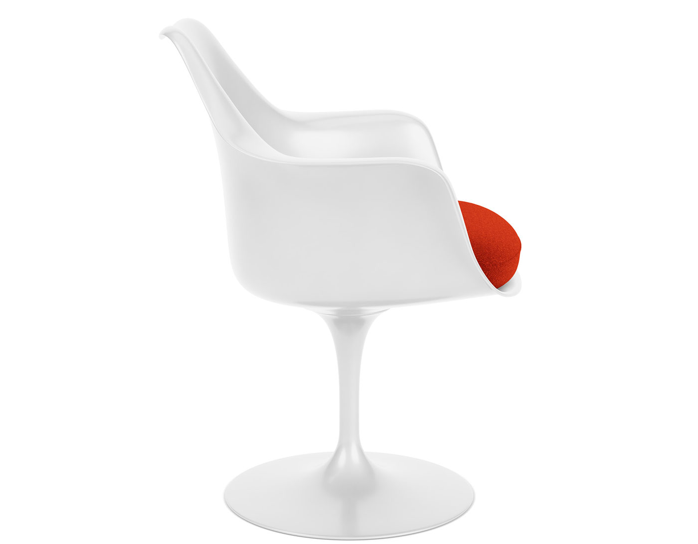 saarinen white tulip arm chair