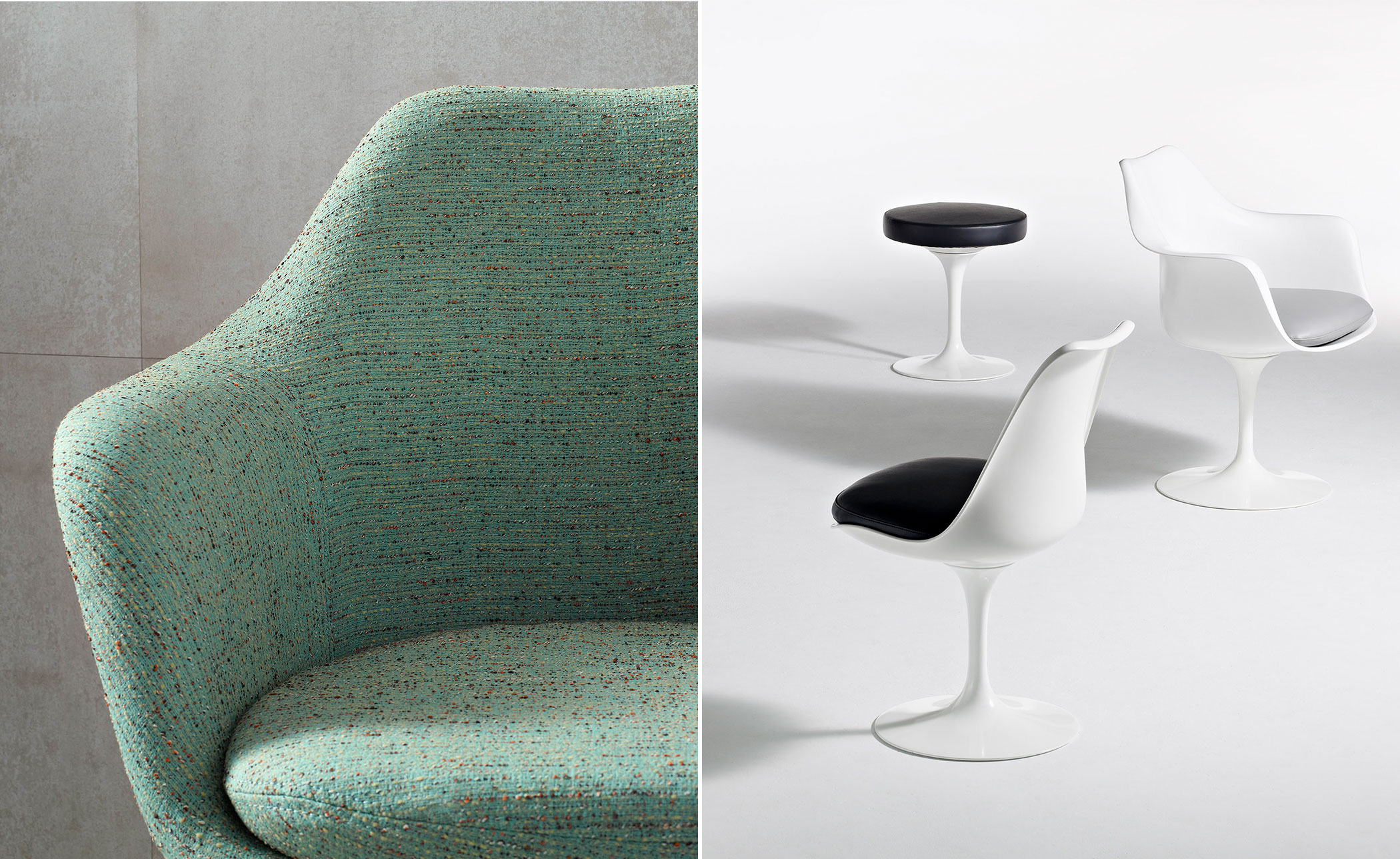 saarinen white tulip arm chair