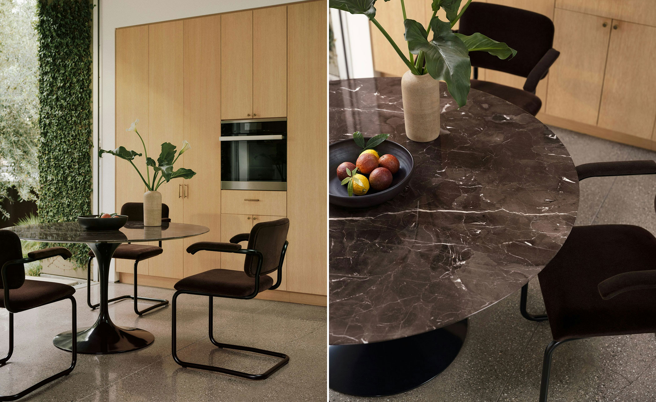 saarinen dining table - 78" oval