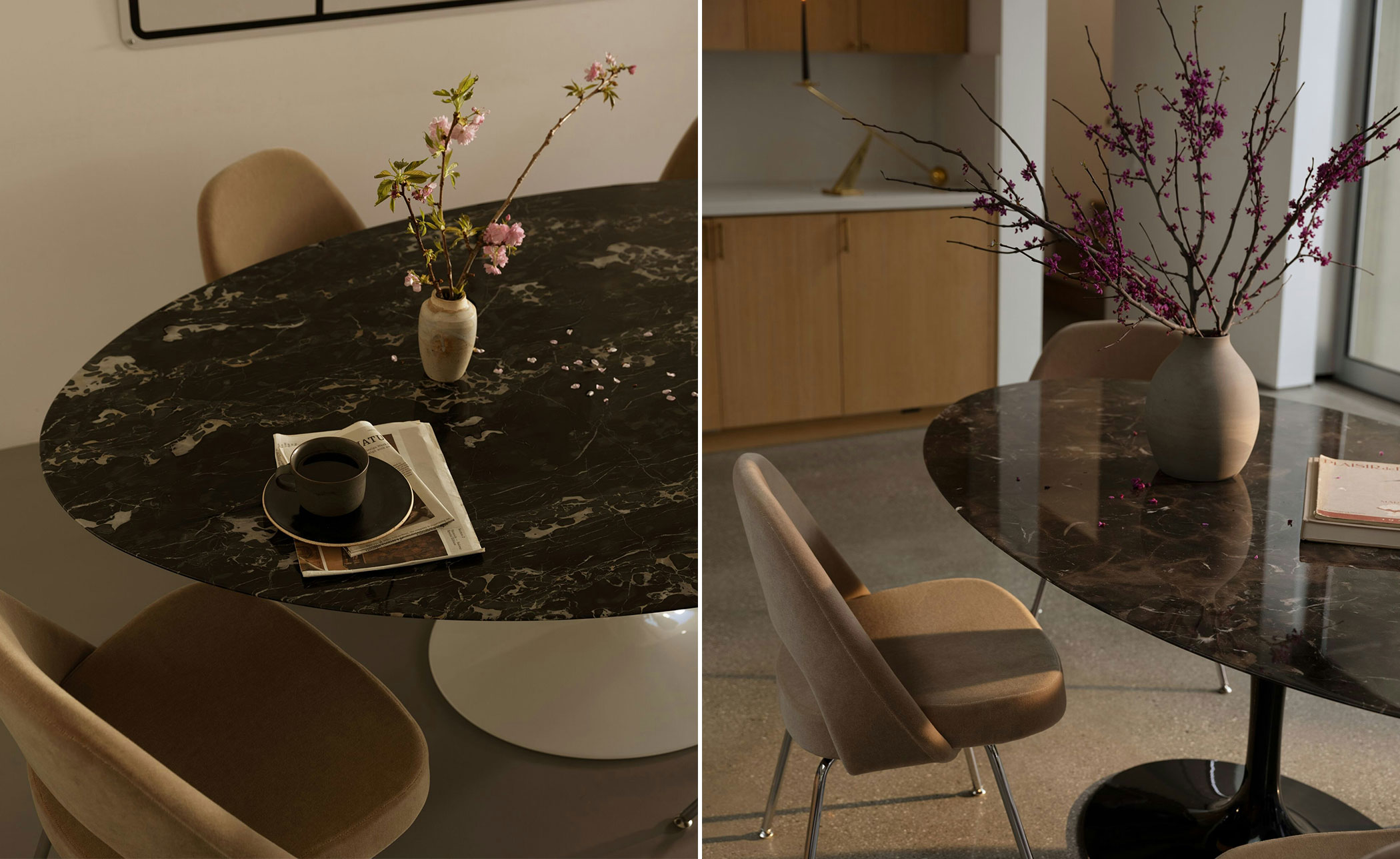 saarinen dining table - 96" oval