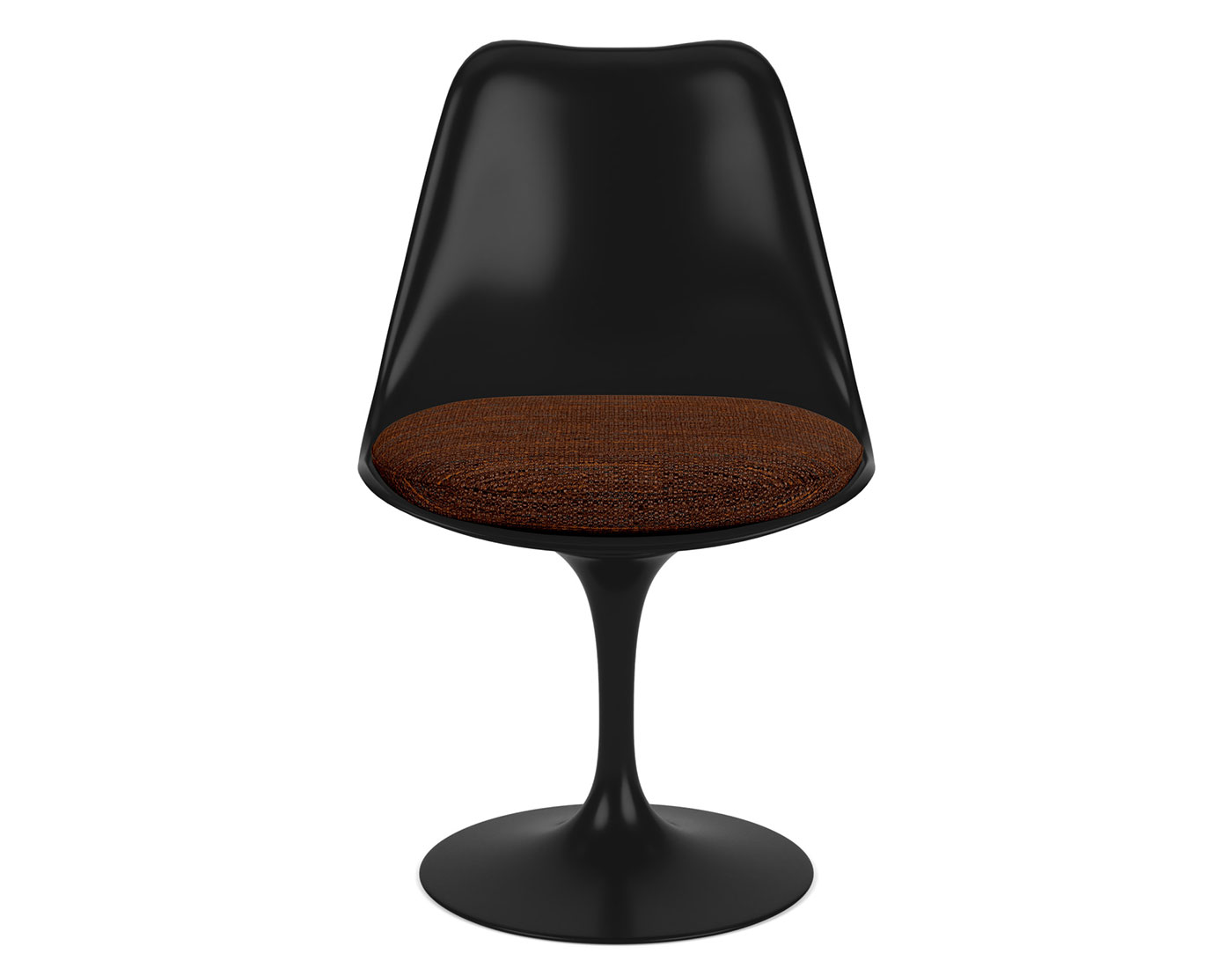 saarinen black tulip side chair