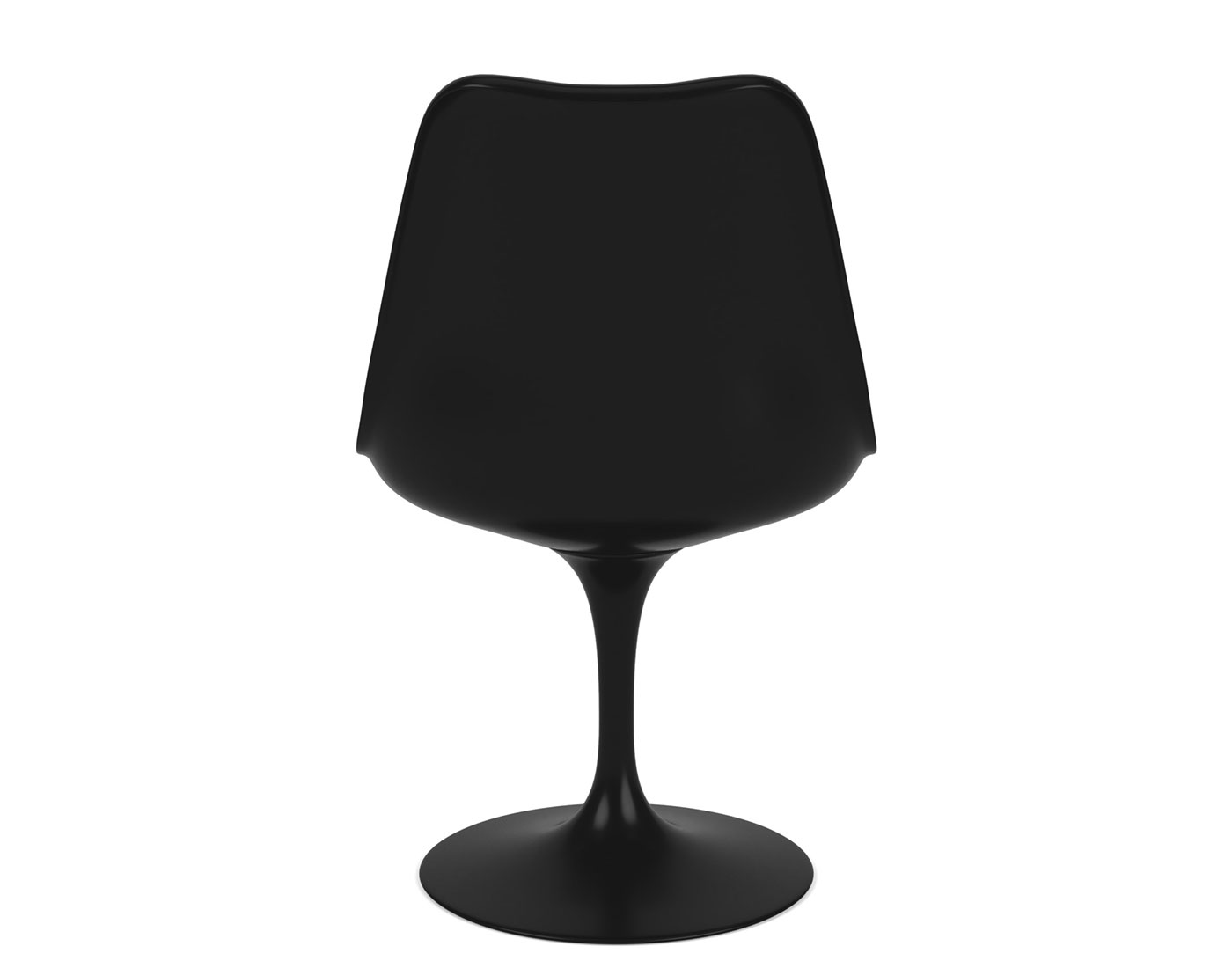 saarinen black tulip side chair