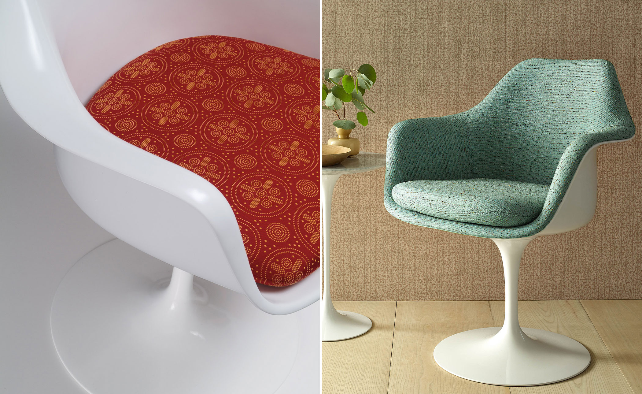 saarinen tulip side chair fully upholstered