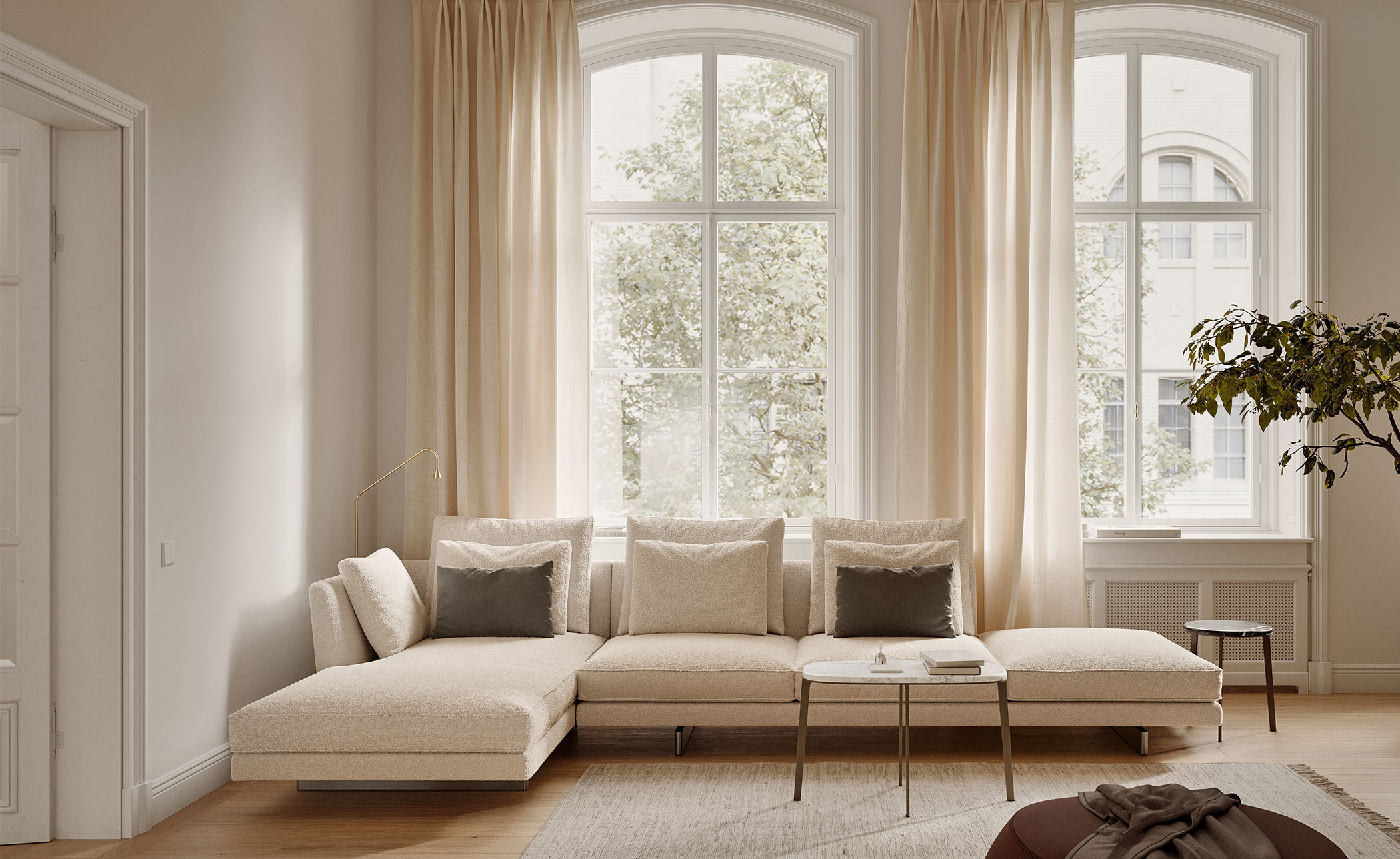 Savoy Open Sofa with Chaise