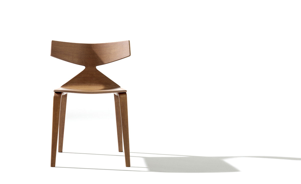 saya chair with wood legs