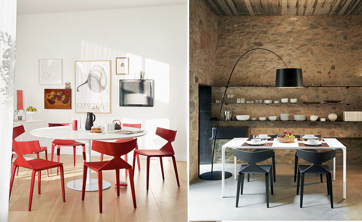 saya chair with wood legs