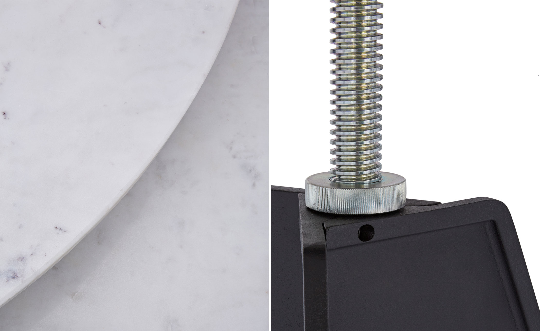 screw cafe table with round top