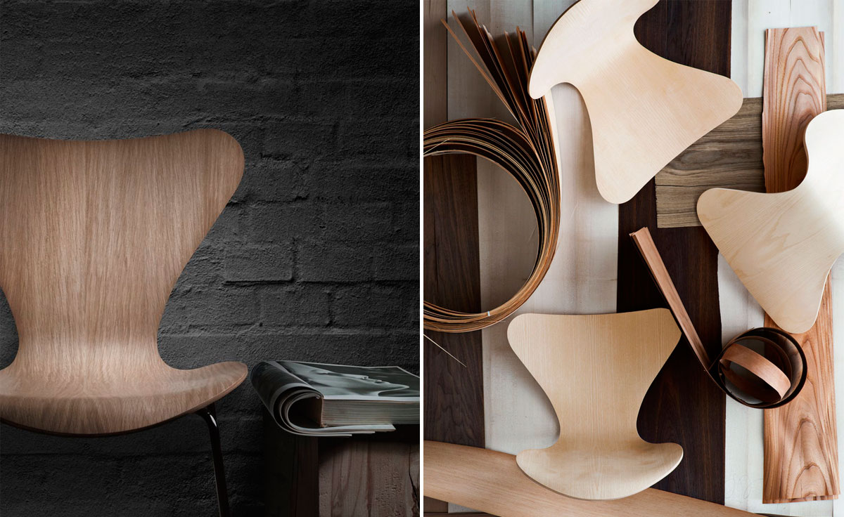 series 7 side chair wood veneer
