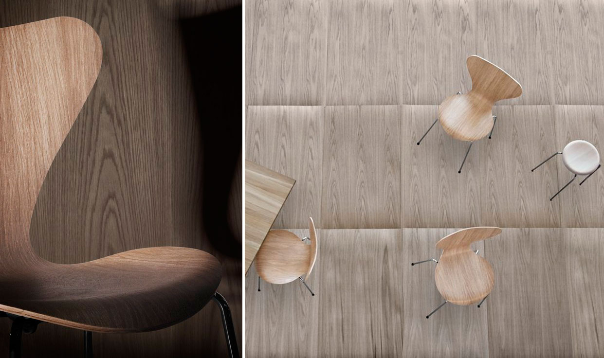 series 7 side chair wood veneer