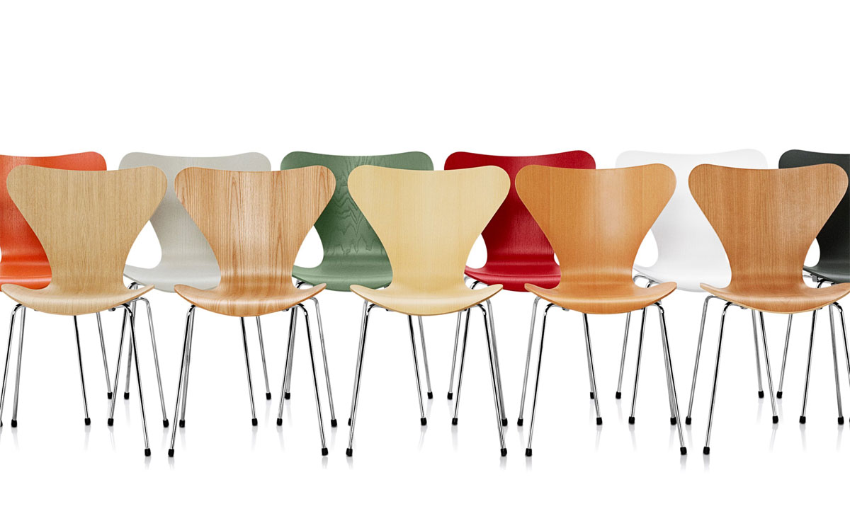 series 7 side chair wood veneer