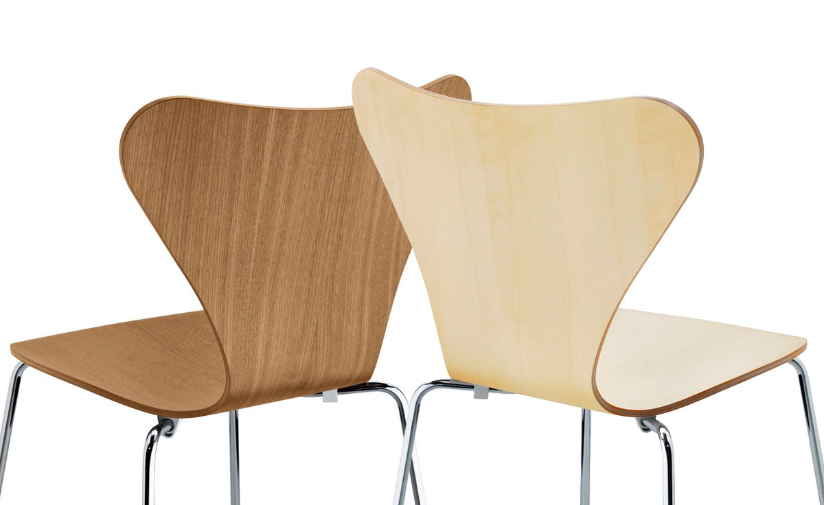 series 7 side chair wood veneer