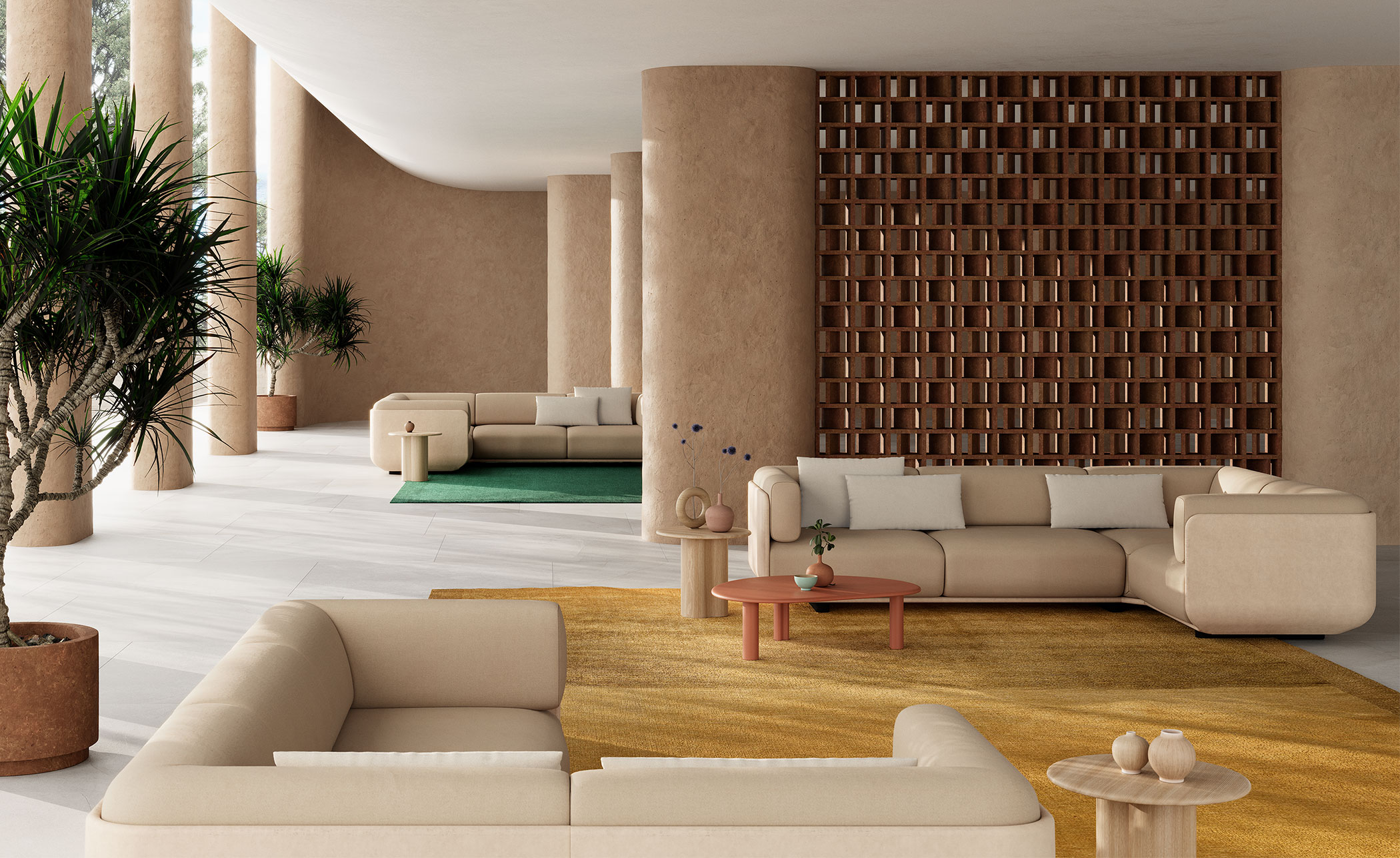 Shaal Three Seat Sofa