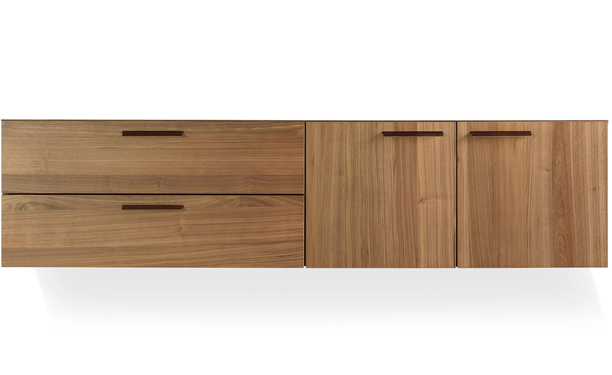 shale 2 door / 2 drawer wall mounted cabinet