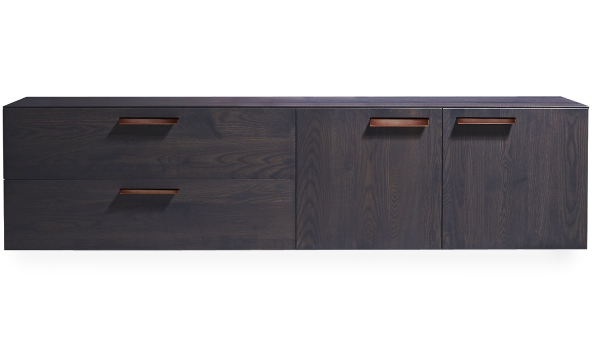 shale 2 door / 2 drawer wall mounted cabinet