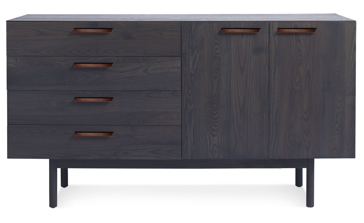 shale 4 drawer / 2 door credenza