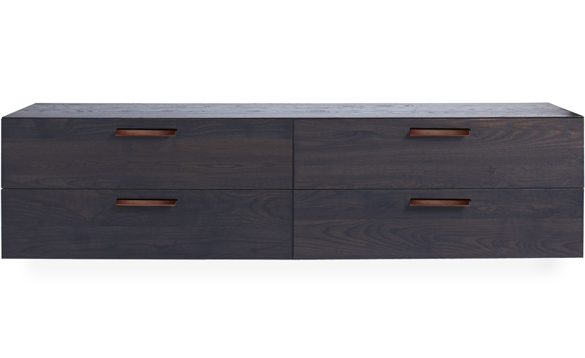 shale 4 drawer wall mounted cabinet