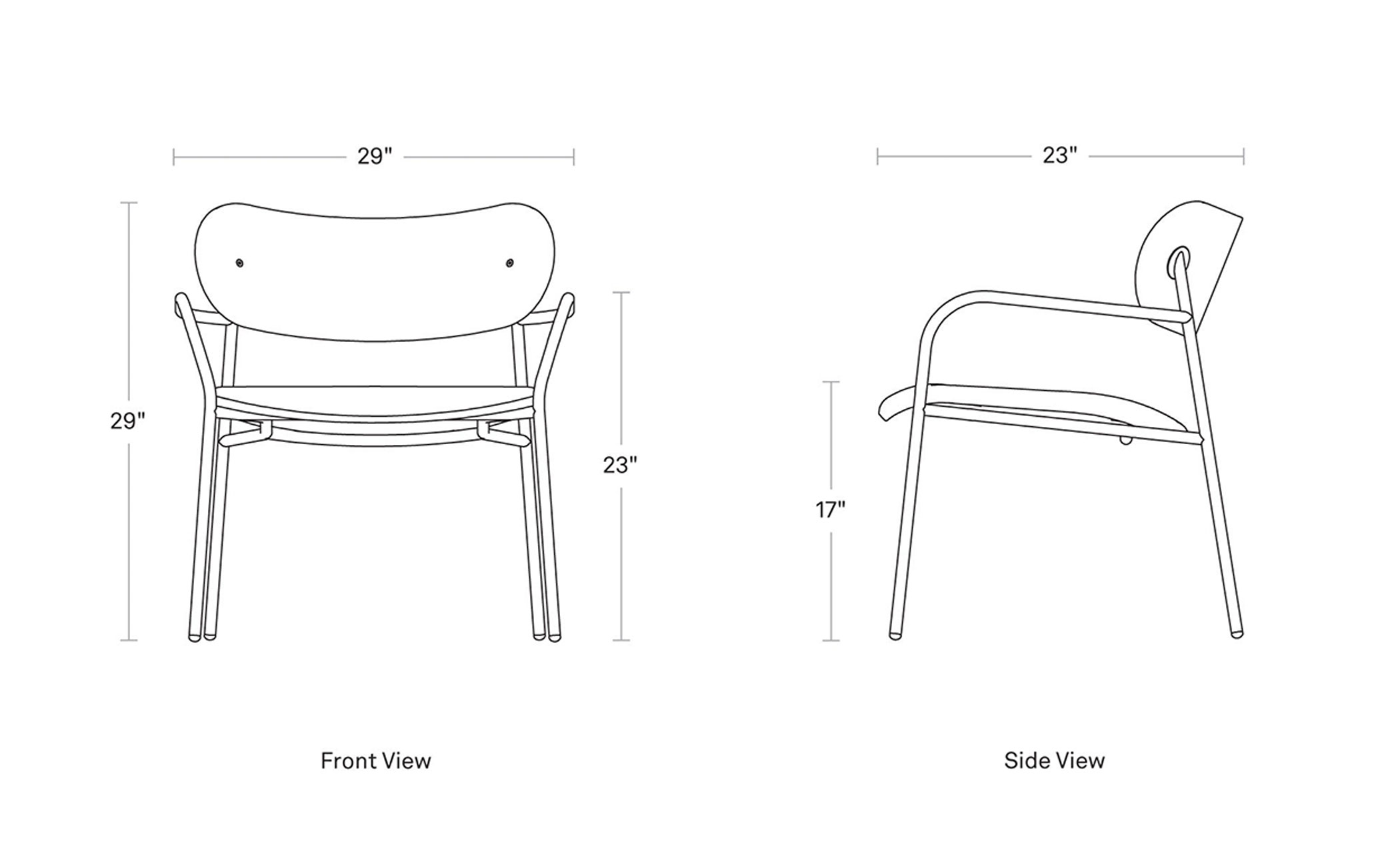 sidebyside lounge chair