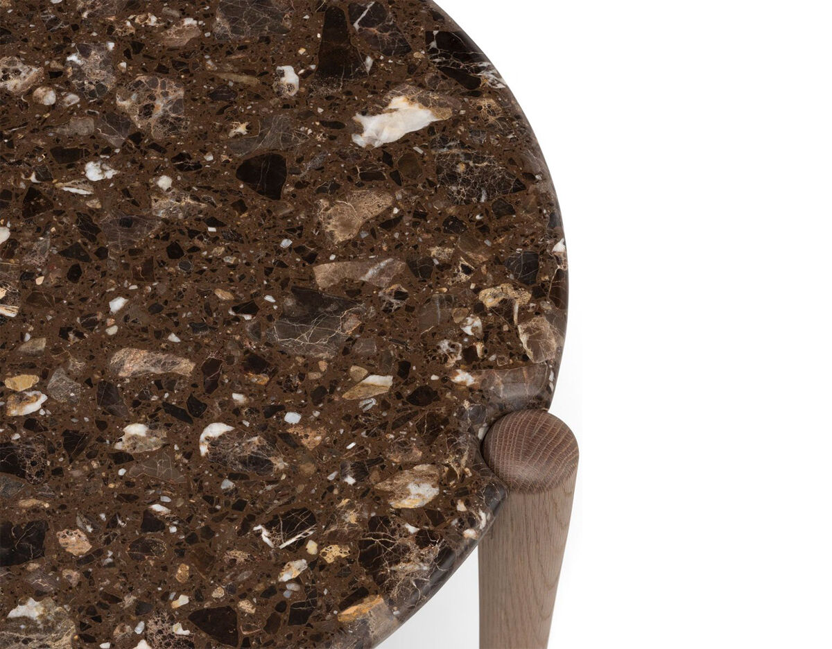 sidekicks coffee table 456mm with terrazzo top