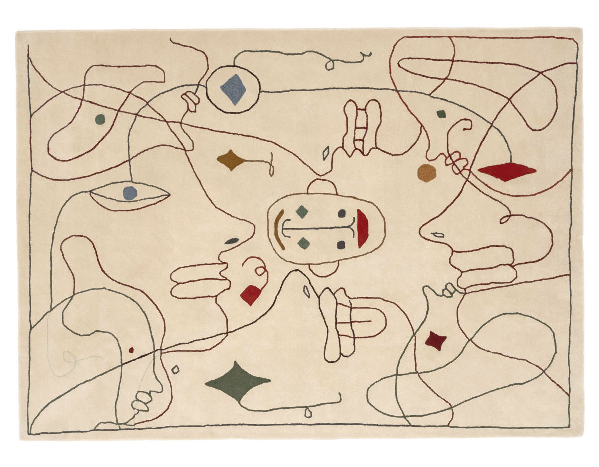 silhouette outdoor rug