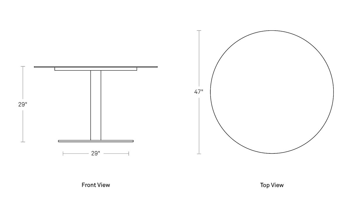 skiff large outdoor cafe table