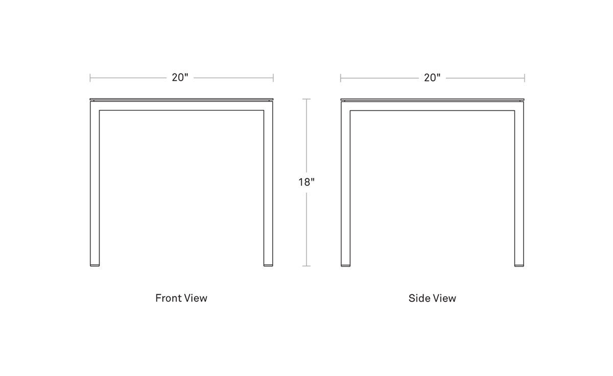 skiff outdoor tall side table