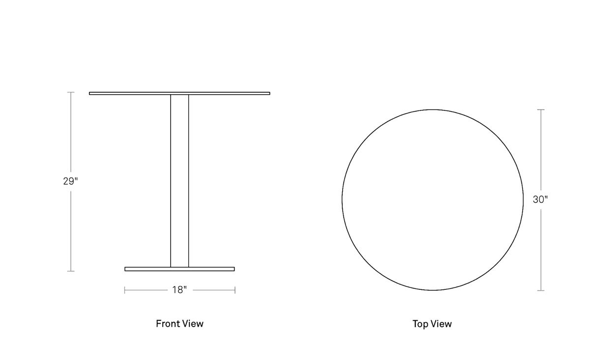 skiff small outdoor cafe table
