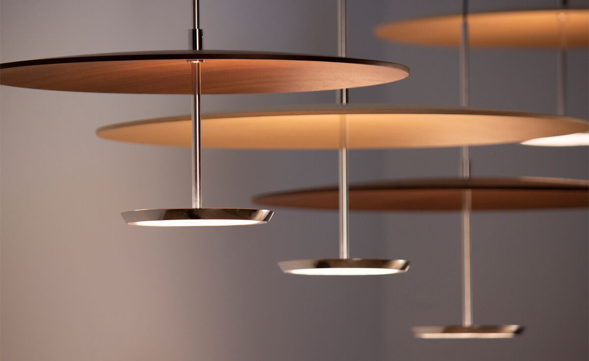 sky dome wood pendant light