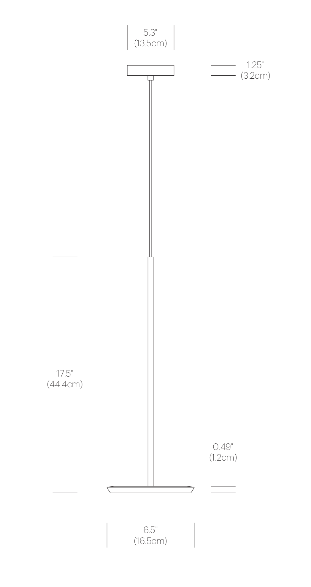 sky solo pendant light