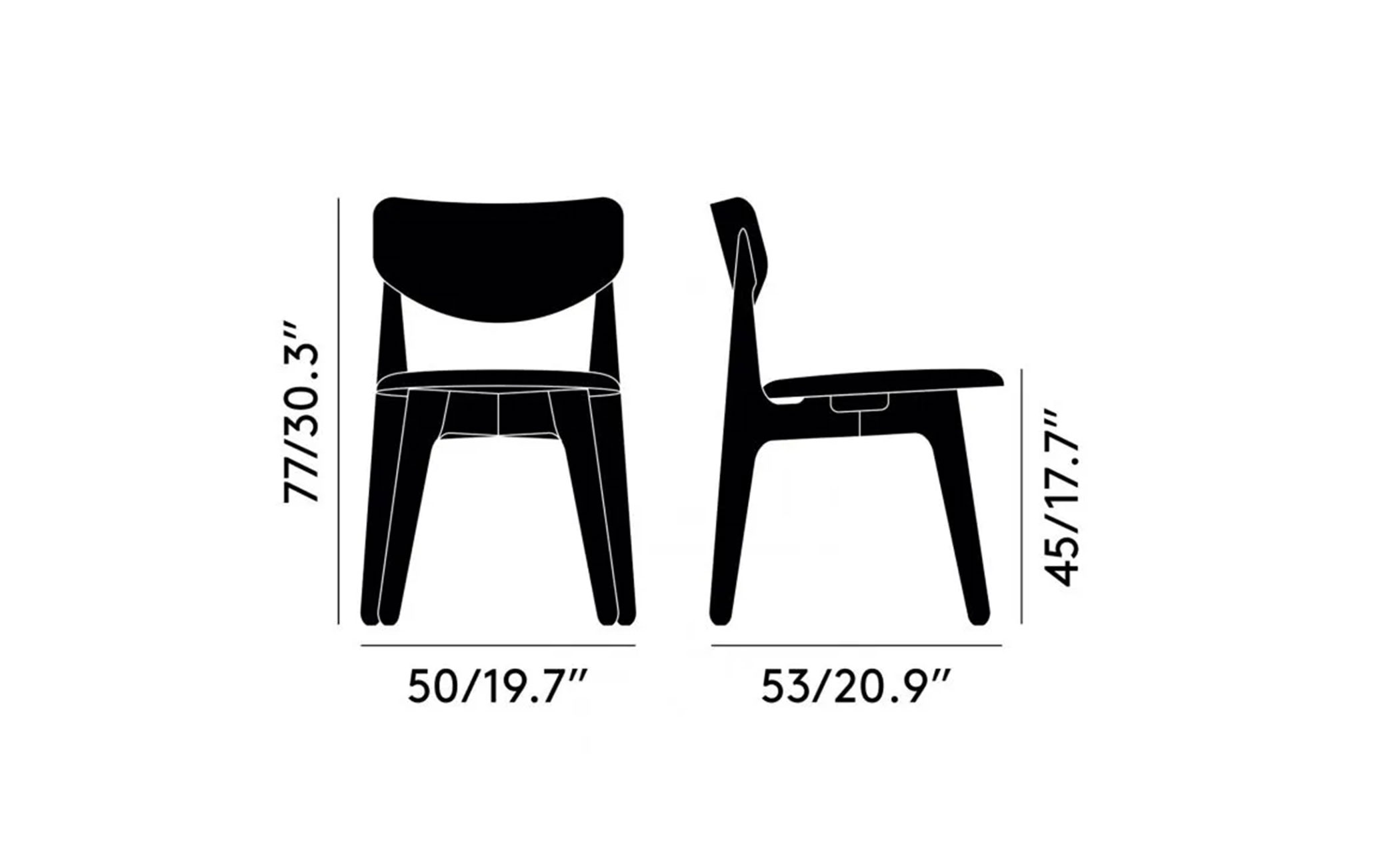 Slab Side Chair Upholstered