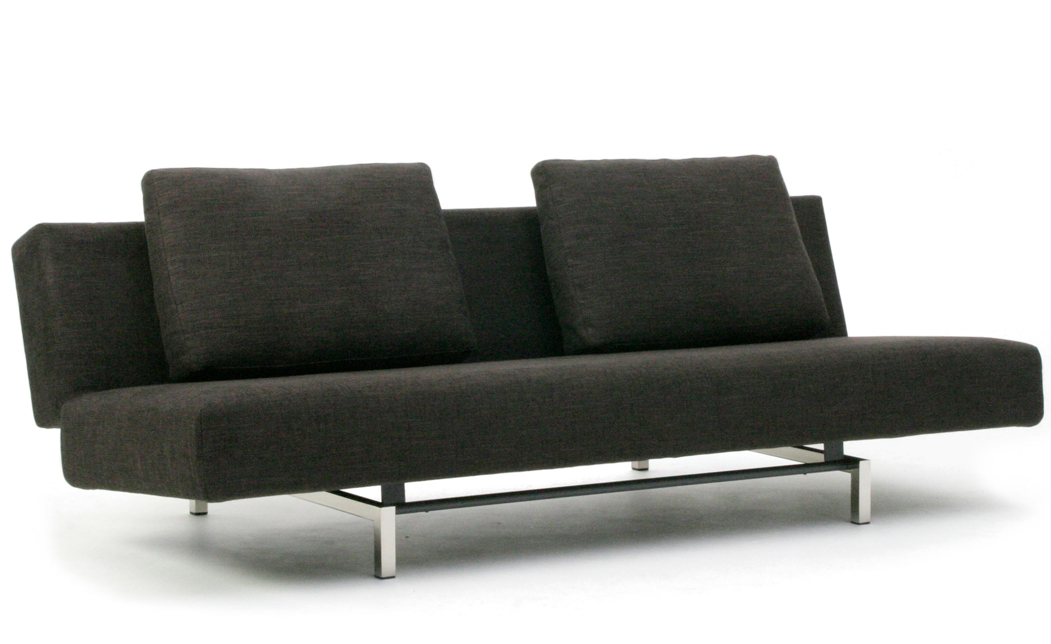 sleeper sofa with 2 cushions