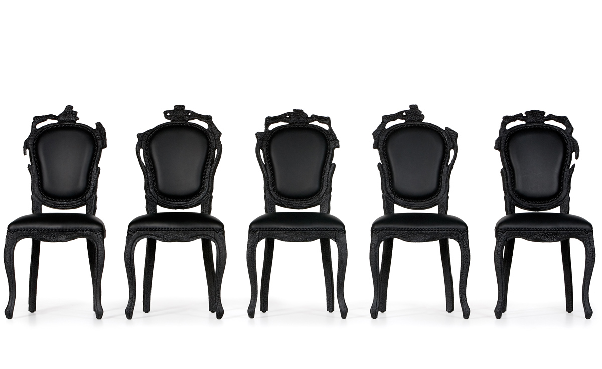 smoke dining chair