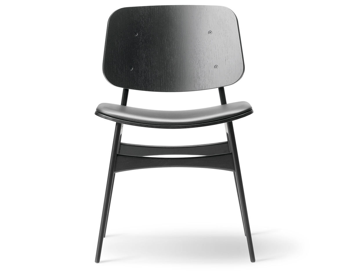 soborg upholstered seat chair with wood base