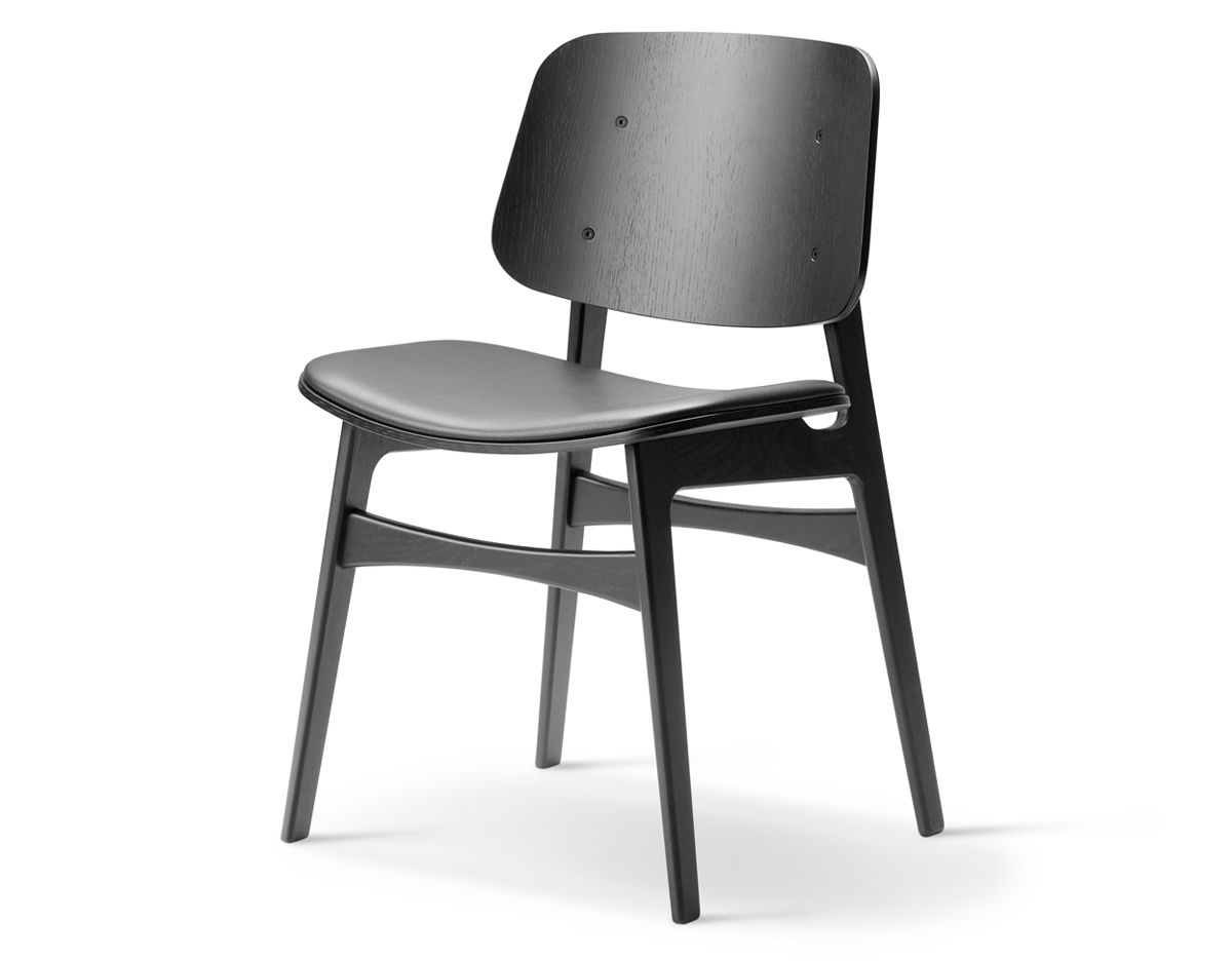 soborg upholstered seat chair with wood base