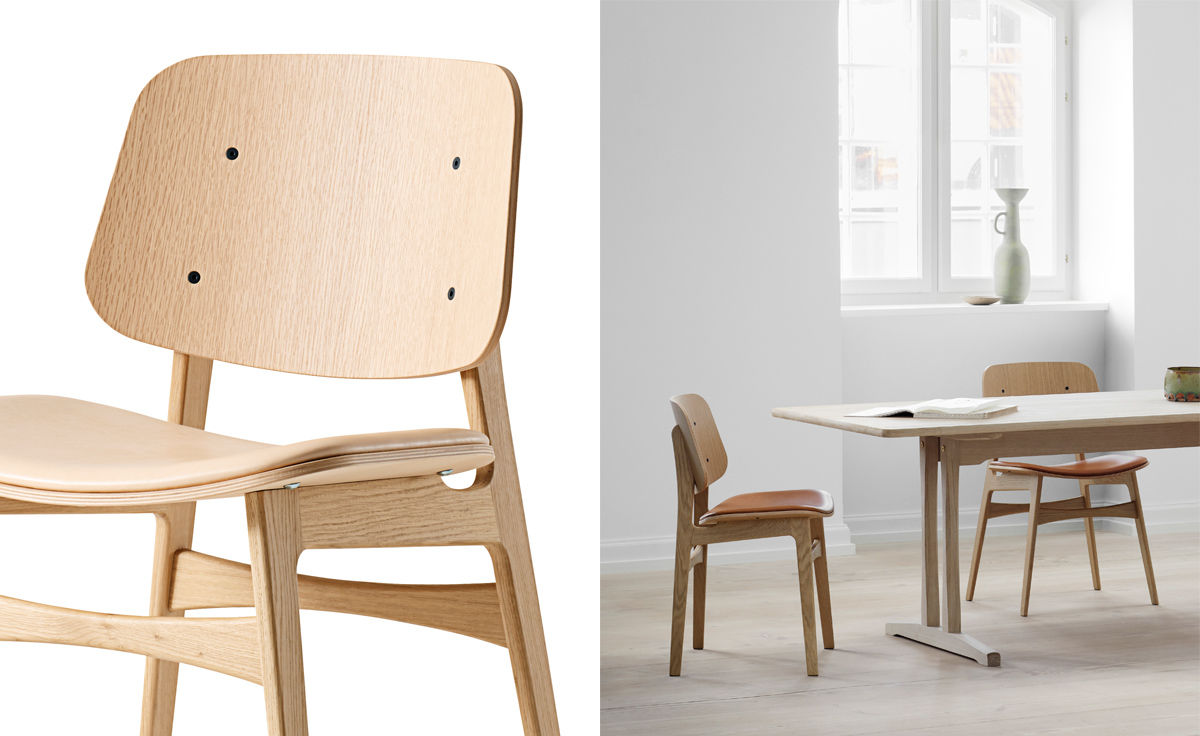 soborg upholstered seat chair with wood base