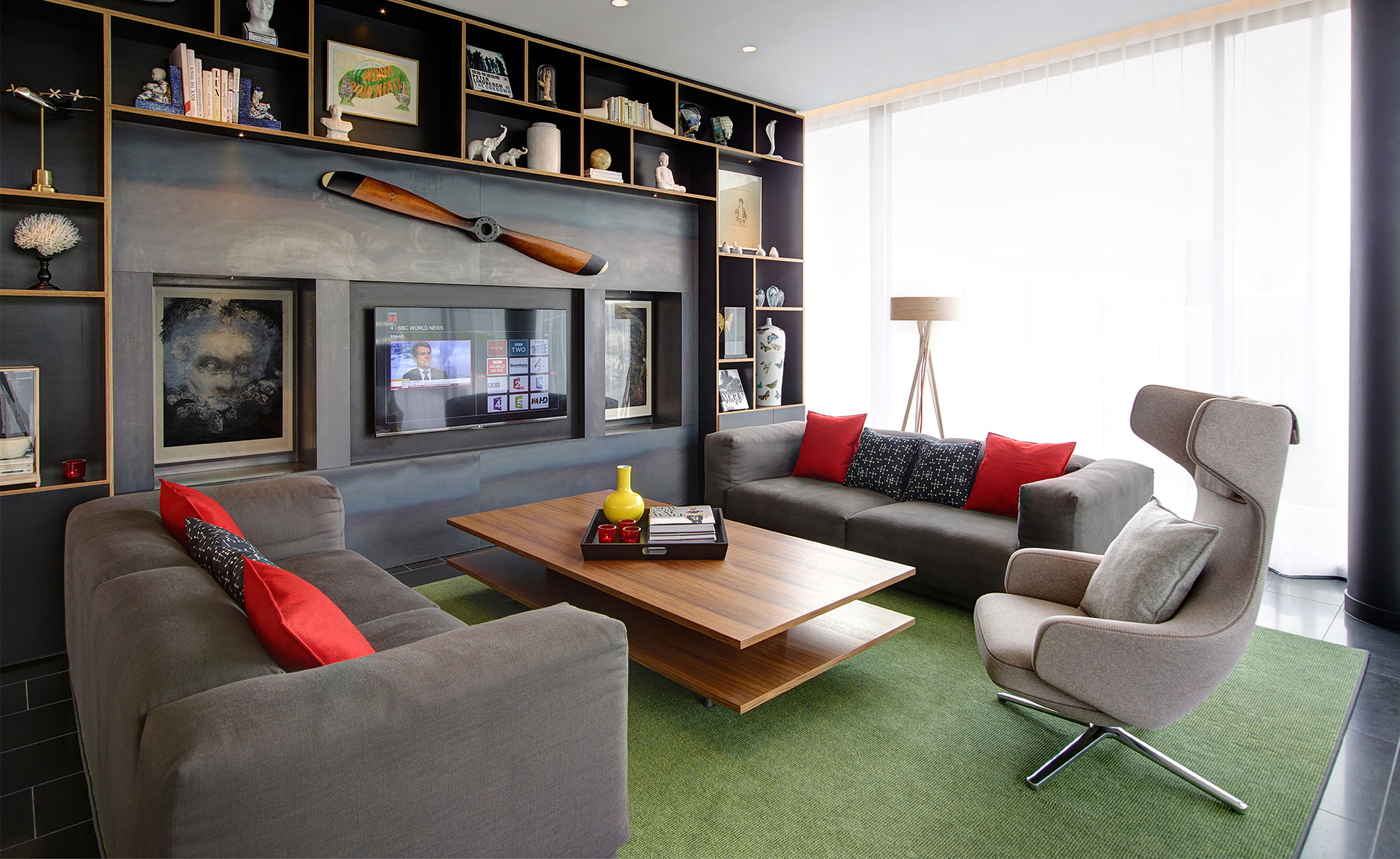 Soft Modular Three Seater Sofa with Chaise