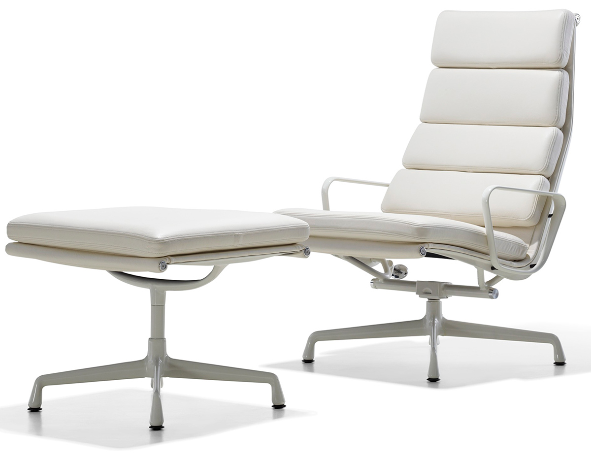 eames&reg; soft pad group lounge chair & ottoman