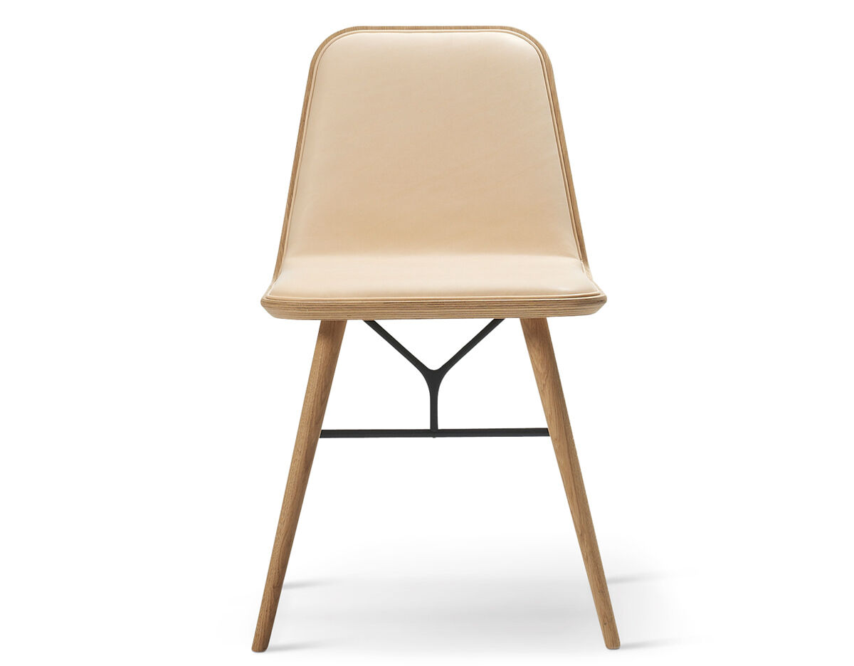 spine wood base chair