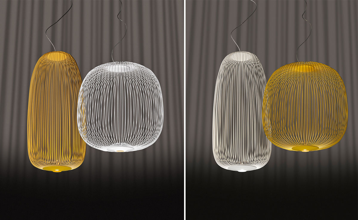 spokes led suspension lamp
