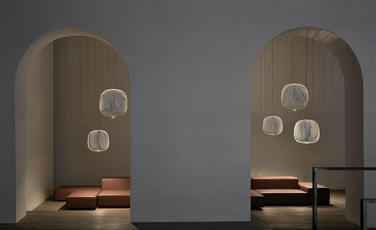 spokes led suspension lamp