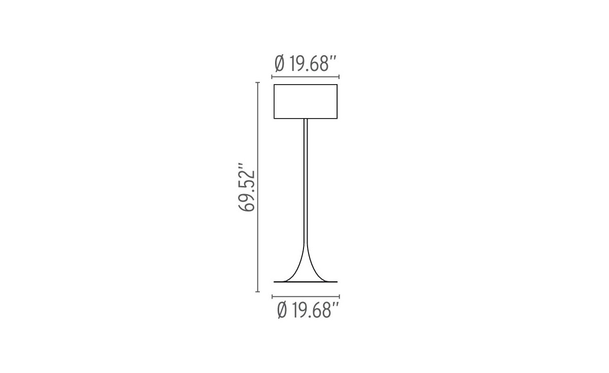 spun floor lamp