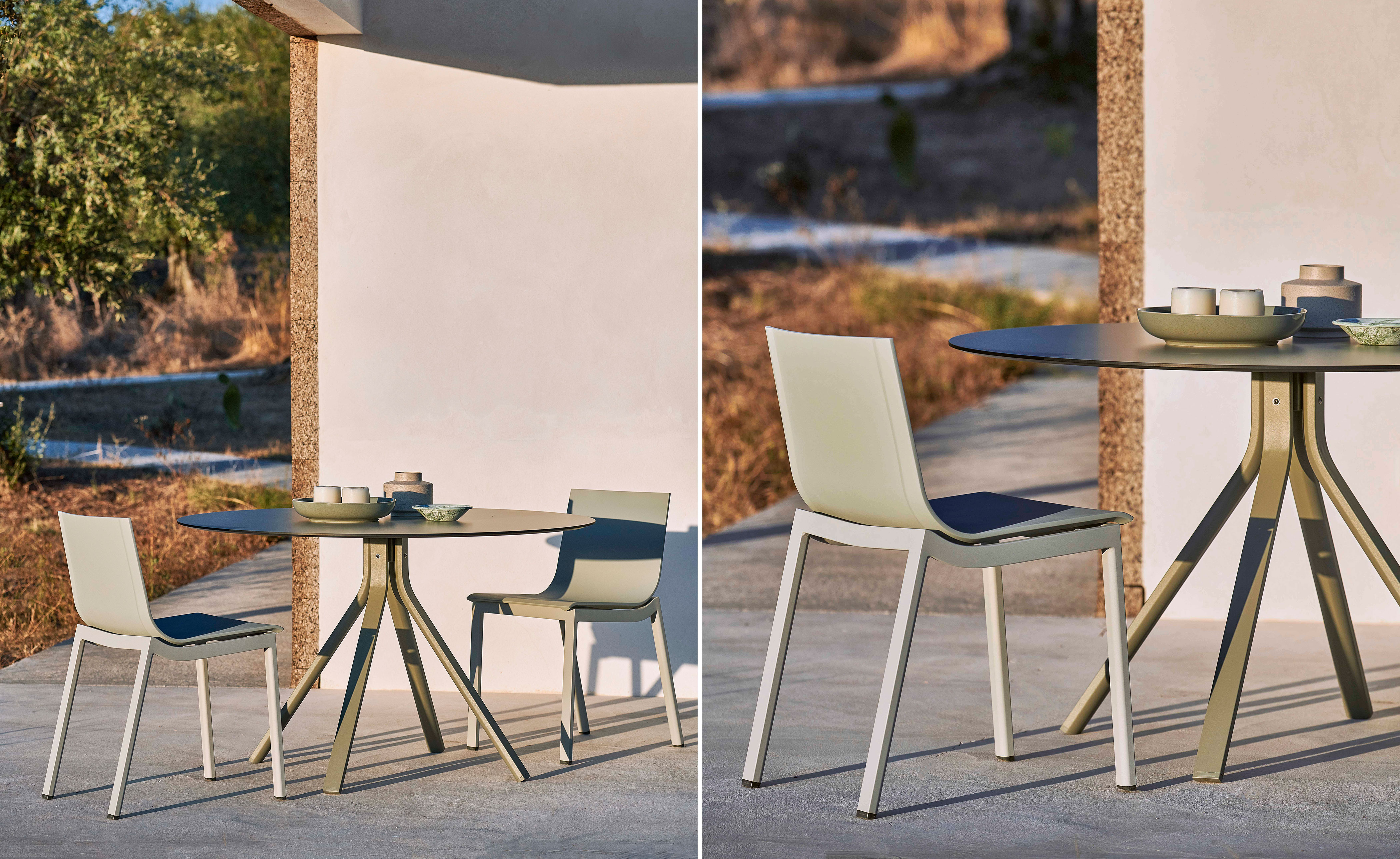 Stack Dining Pedestal Table