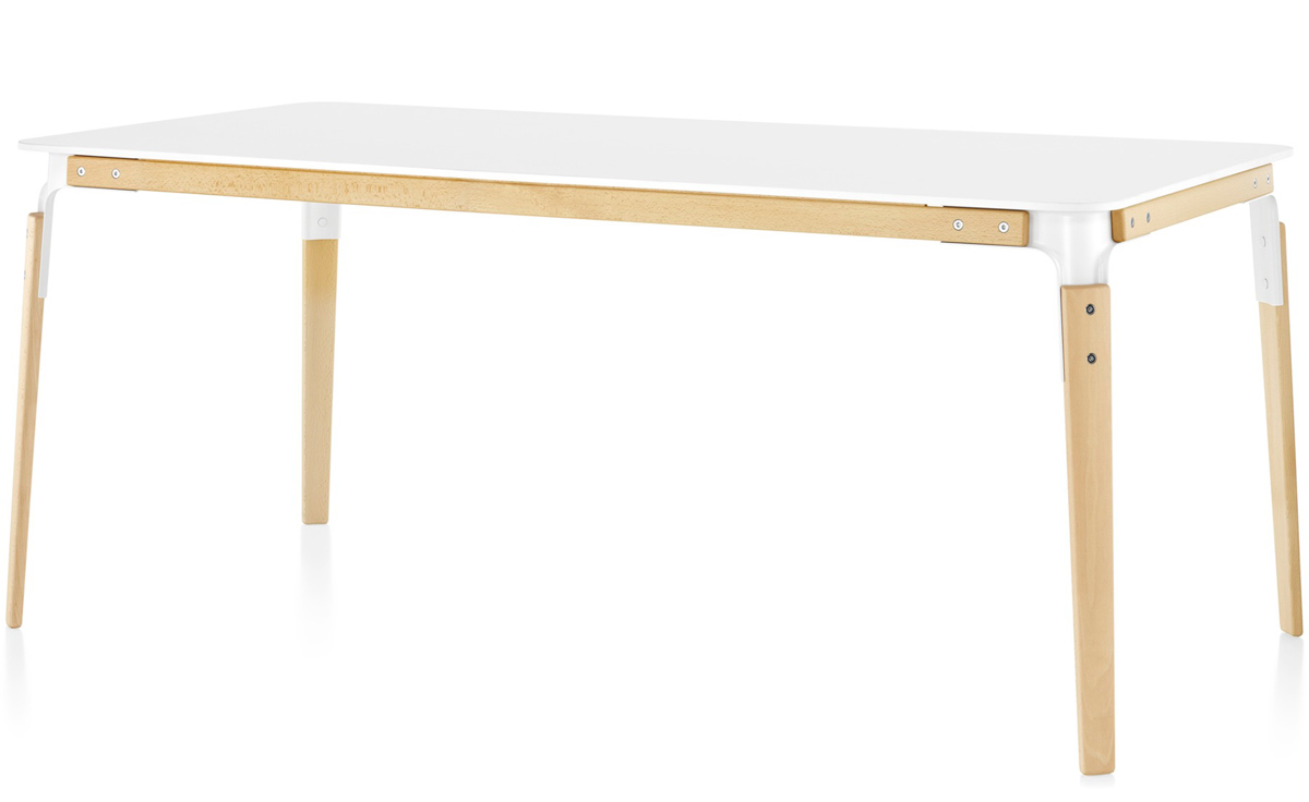 magis steelwood rectangular table