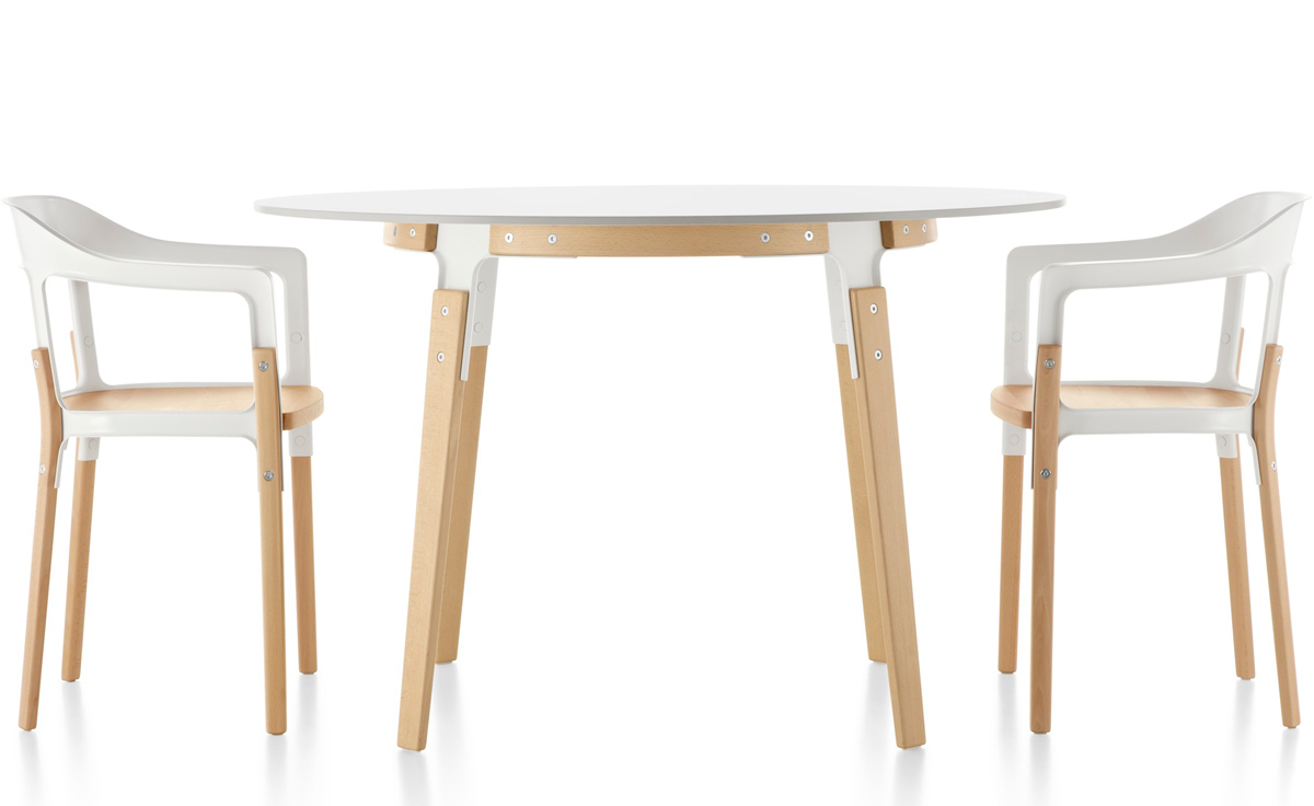 magis steelwood round table