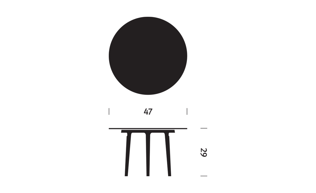 magis steelwood round table