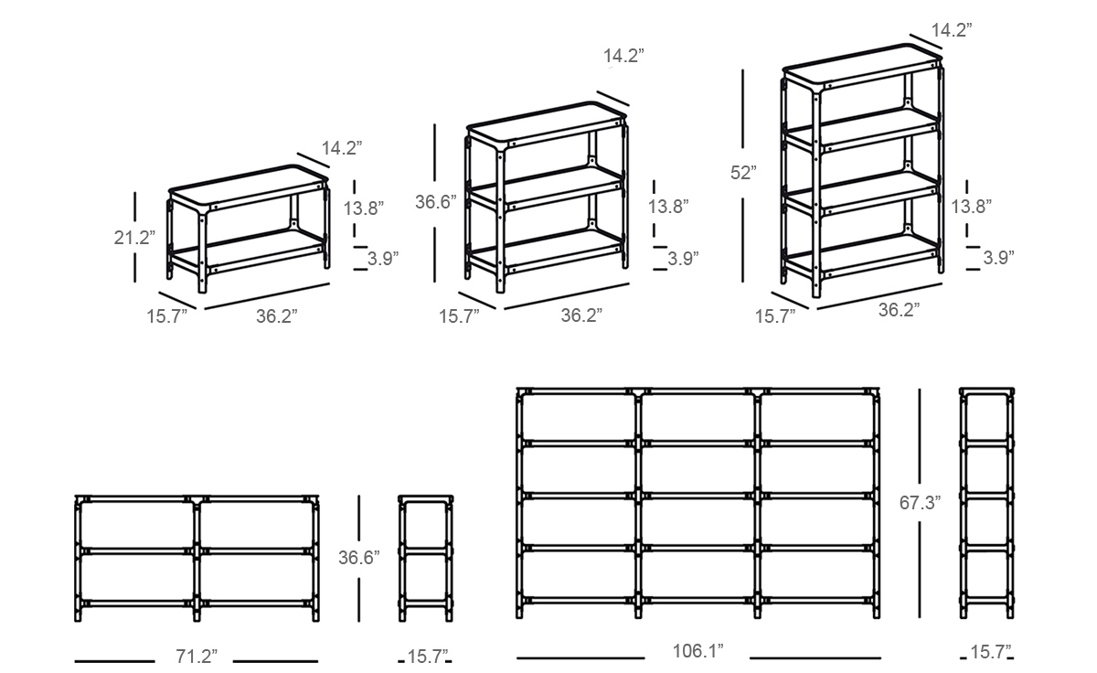 magis steelwood shelving system